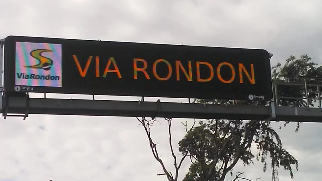 product model outdoor traffic LED display country Brazil插图